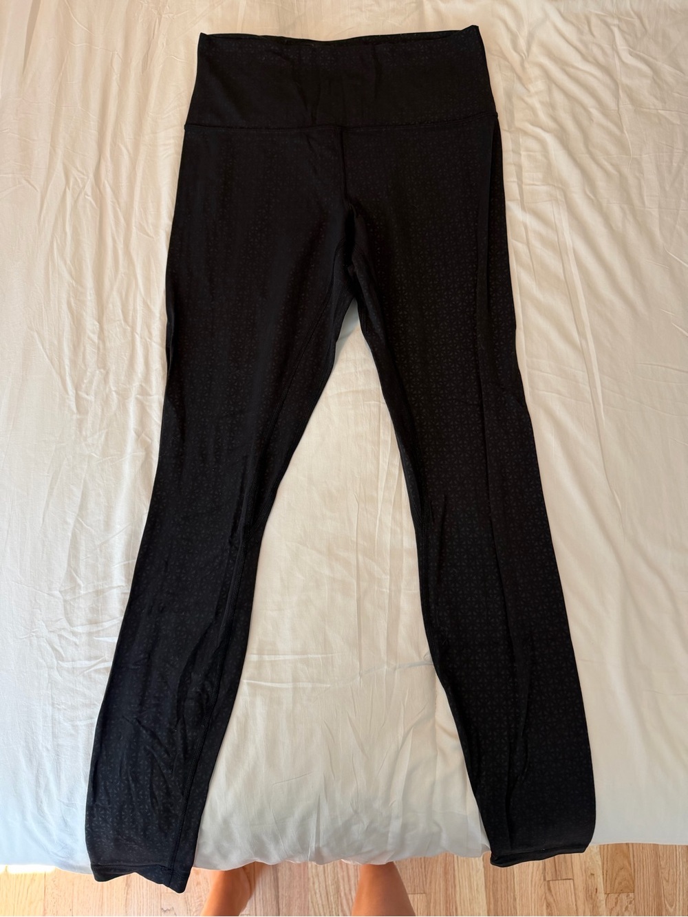 lululemon athletica Black Geometric Pattern High-Rise Leggings